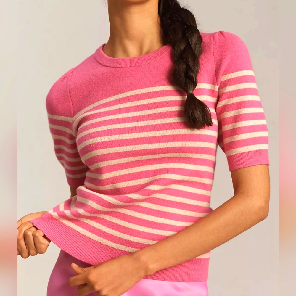 Harmon Jacquard Sweater Tee by Maeve